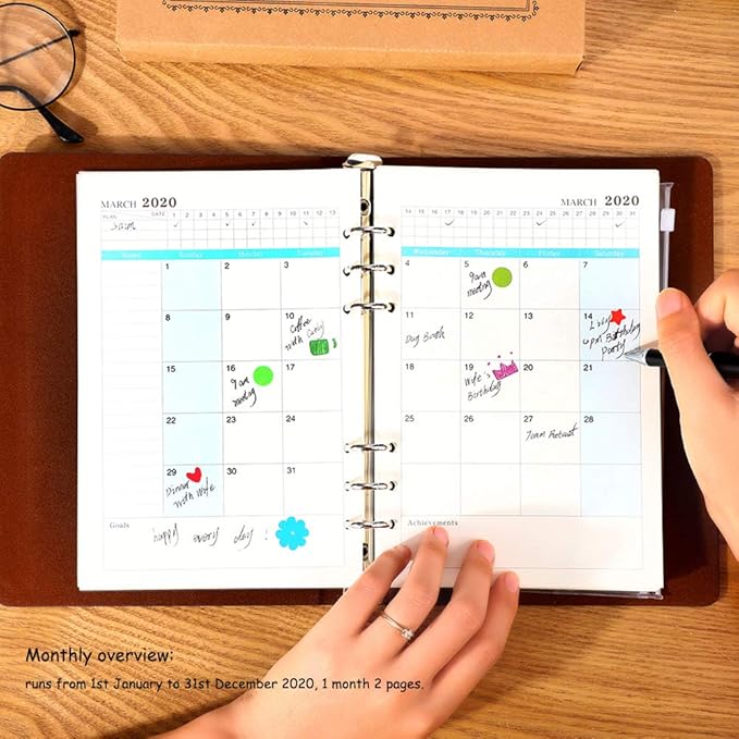 Agenda anillas recargable Agendas escolares, agendas anuales, agendas