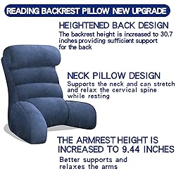 Tinuniyaa Back Pillow for Bed Sitting Up, Reading