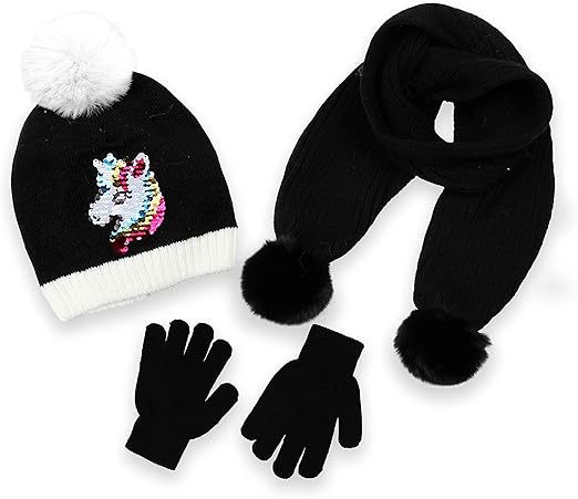 hat scarf gloves girls