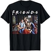 Friends Classic Logo Group Portrait T-Shirt Small