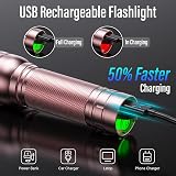 GEARLITE Rechargeable LED Torch 2000LM Zoomable Waterproof Portable view 2