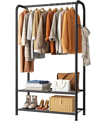 Amazon.com: Quartet Two-Shelf Garment Rack, Freestanding, 48 Inch