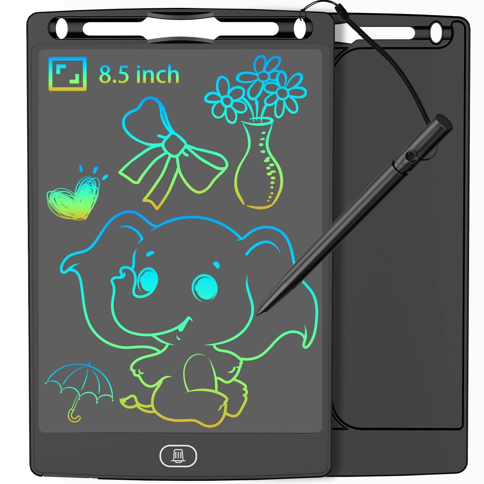 JOEAIS LCD Writing Tablet 8.5 Inch for Kids, Portable Drawing Board Graphic Tablet for Handwriting, Doodling, and Drawing, Perfect Toys Gift for Boys and Girls (Black)