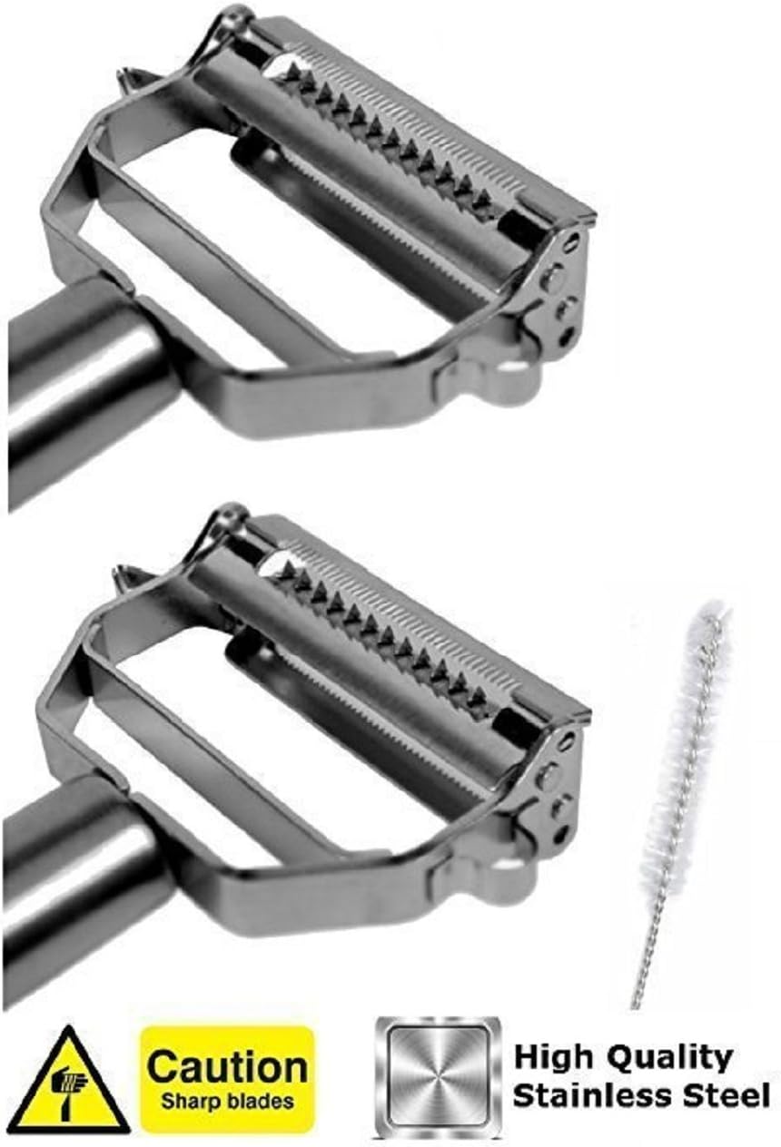 Julienne Vegetable Peeler, Zucchini Noodle Peeler (2-pack)