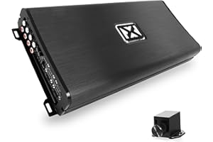 NVX VAD22008 v2 Model 8-Channel Marine/Powersports Amplifier – 2200W RMS Full-Range Class D, 2-Ohm Stable Car Audio Amp with Bass Knob, High-Level Inputs, and Conformal Coated PCB (VAD22008v2)