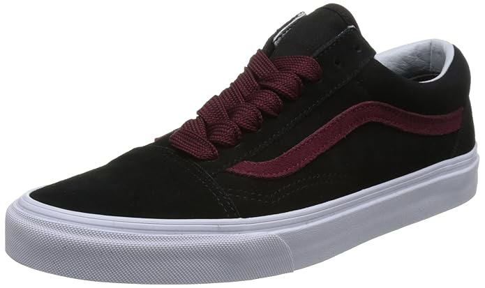 maroon vans black laces