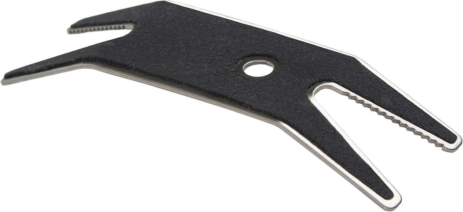 MusicNomad Premium Spanner Wrench with Microfiber Suede Backing (MN224), Black