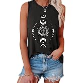 TOTWOW Womens Tank Tops Summer Loose Fit Casual Tank Tops Crewneck Sleeveless Tops 2026