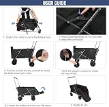 REDCAMP Folding Dog Trolley Cart 134L Heavy Duty Extendable Wagon view 7