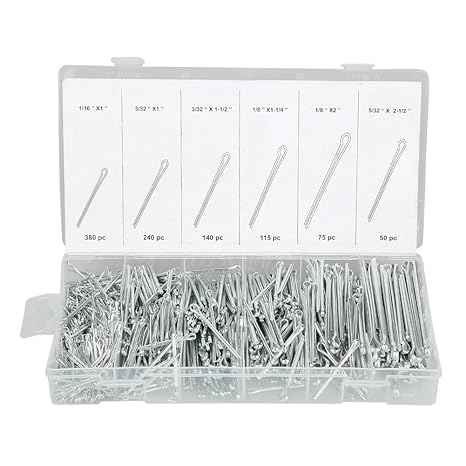 1000 stücke 6 Arten Edelstahl Removal Tool Split Splinte Sortiment Verschluss Kit Set
