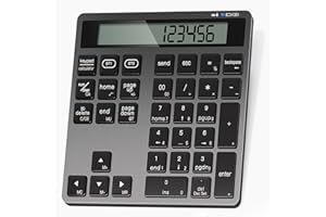 Awelbuy Rechargeable Number Keypad, Bluetooth Number Keypad for Laptop