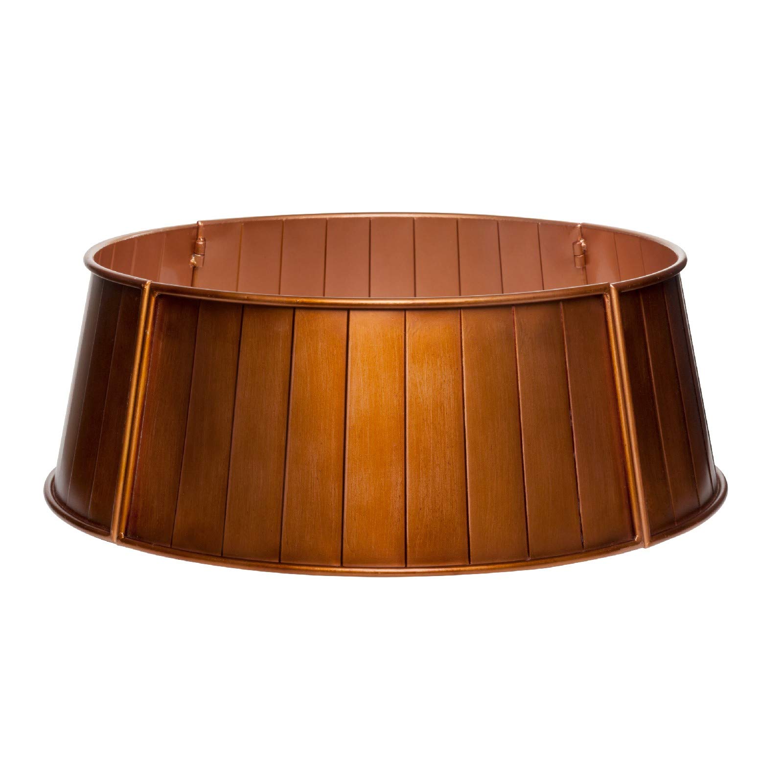 AuldHome White Farmhouse Tree Collar 30Inch Diameter Base Metal