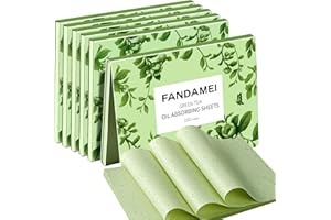 FANDAMEI Oil Blotting Sheets For Face, 600 PCS Oil Blotting Papers, Blotting Paper for Oily Skin, Oil Control Film, Oil Absorbing Sheets For Face, Oil Absorbing Tissues