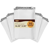 The Boxery 14.25x20" #7 Poly Bubble Mailers 50 Pack, Padded Envelopes, Self Seal, Waterproof Shipping Bags for Shipping &amp; Packaging