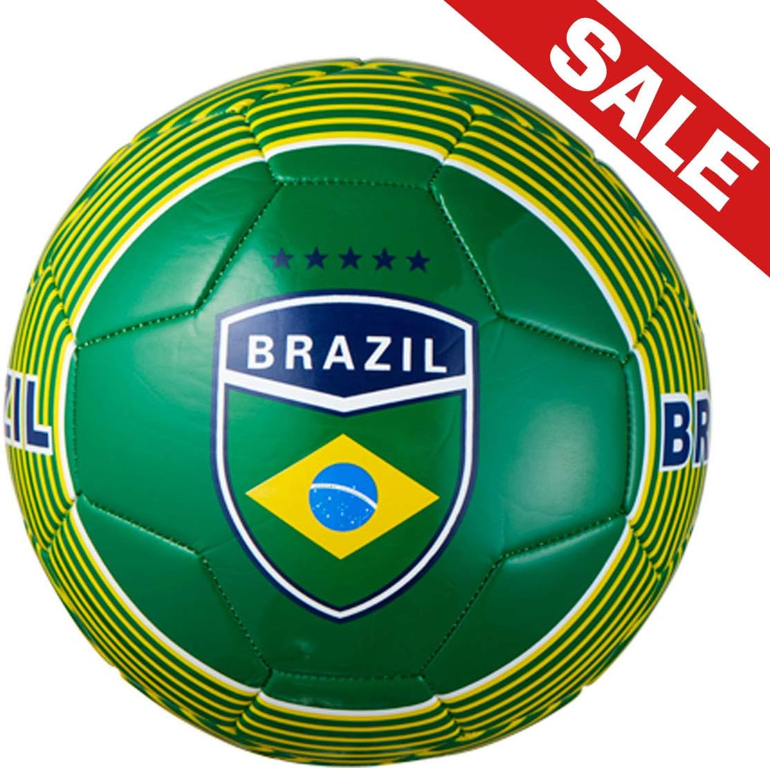 Amazon マシンステッチサッカーボールサイズ 5 With国名前 Cooper サッカーボール