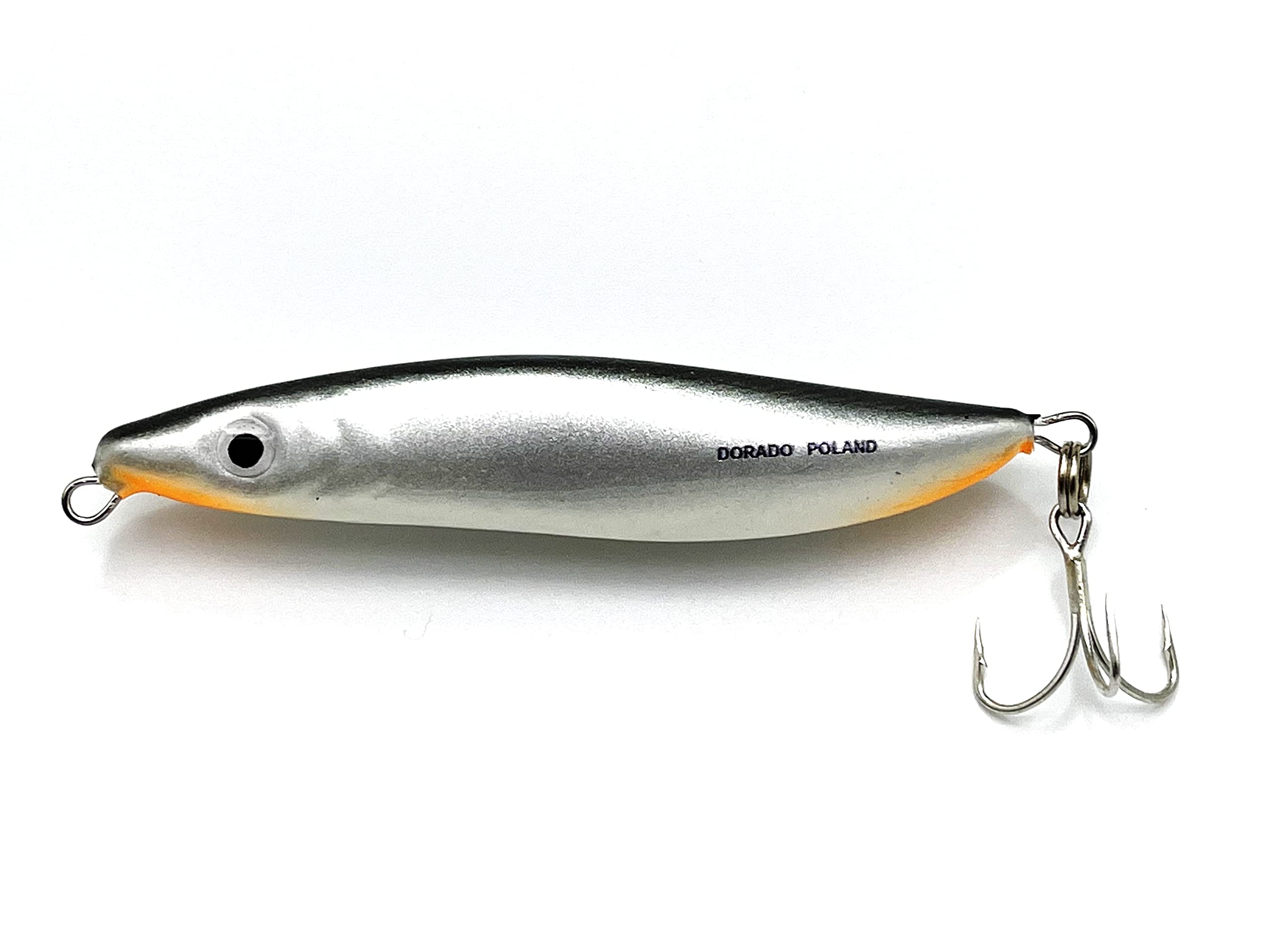 EVERBAY DORADO Long Cast Wobbler Fishing Lure-Artificial Hard Crankbait - Fishing Tackle, Spinning Life-Like Swimbait for Sea Trout, Sea Bass, Pollock, Salmon Saltwater, Sinking – McSALTY 8cm/16g S
