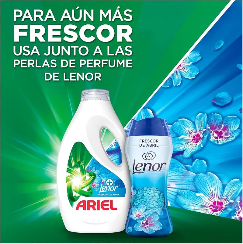 Detergente líquido para máquina de lavar 40 lavagens, sabonete fresco de abril, limpeza profunda mesmo em ciclos mais frios