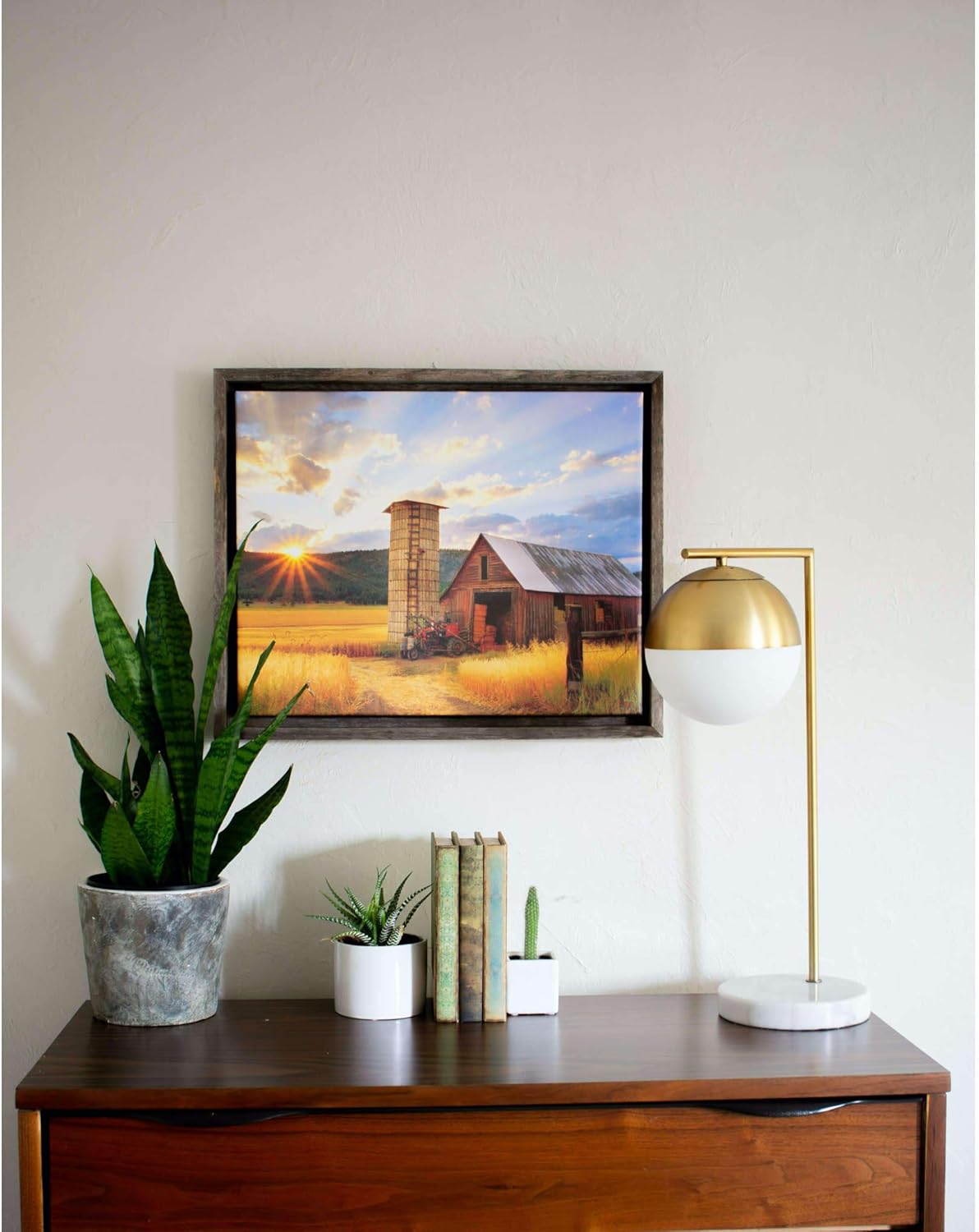 Paintings - BARNWOODUSA | Rustic Barnwood Canvas Frame | For Oil Paintings & Wall Art | Natural Weathered Gray | 11