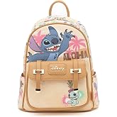 Wondapop Disney Stitch Aloha 11" Vegan Leather Fashion Mini Backpack