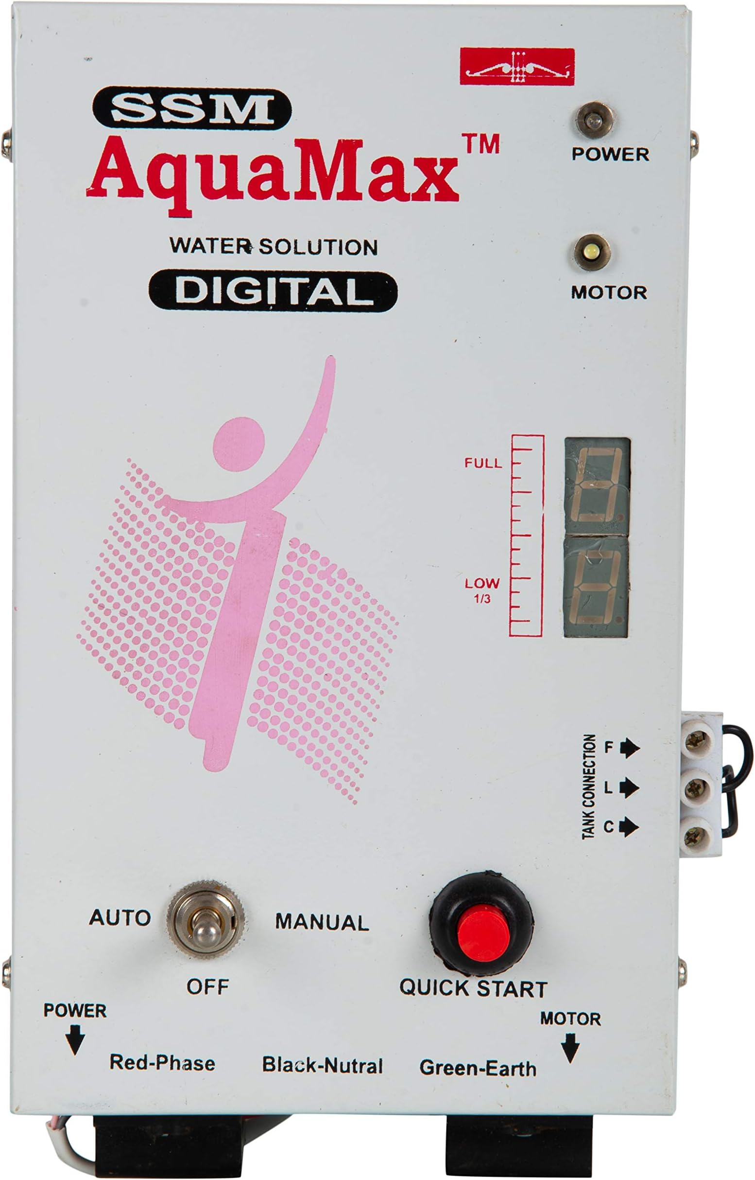 SSM AquaMax Plastic Automatic Water Level Controller 2-Levels Sub Pump/SUB-2 L (White, Standard Size)