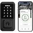 Kwikset Halo Wi-Fi Smart Lock, Keyless Entry Front Door Touchscreen Deadbolt, Matte Black Finish, Grade AAA Certified, UL Listed, Easy Install No Hub, App Control, Digital Remote Lock