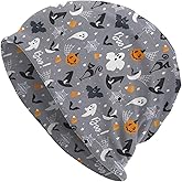 Funny Pumpkins Beanie Hat Halloween Baggy Slouchy Skull Cap Cancer Headwear Chemo Cap Knitted Hat Nightcap for Men Women
