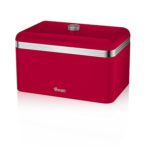 Wesco Grandy Powder Coated Steel Bread Bin, Red Amazon.co.uk Kitchen