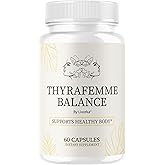 ThyraFemme Balance - Official Thyrafemme Balance Supplement Capsules New Advanced Formula, ThyraFemmeBalance Daily Natural Support Premium Female Health & Wellness, 60 Capsules for 1 Month