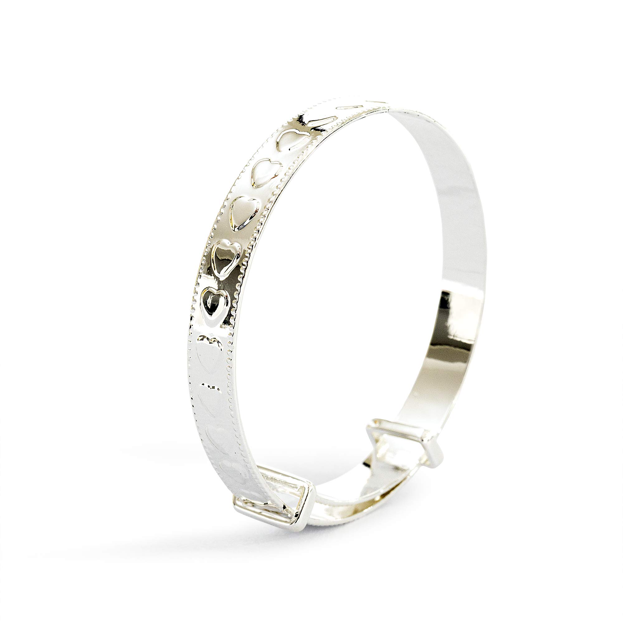 silver christening bangle