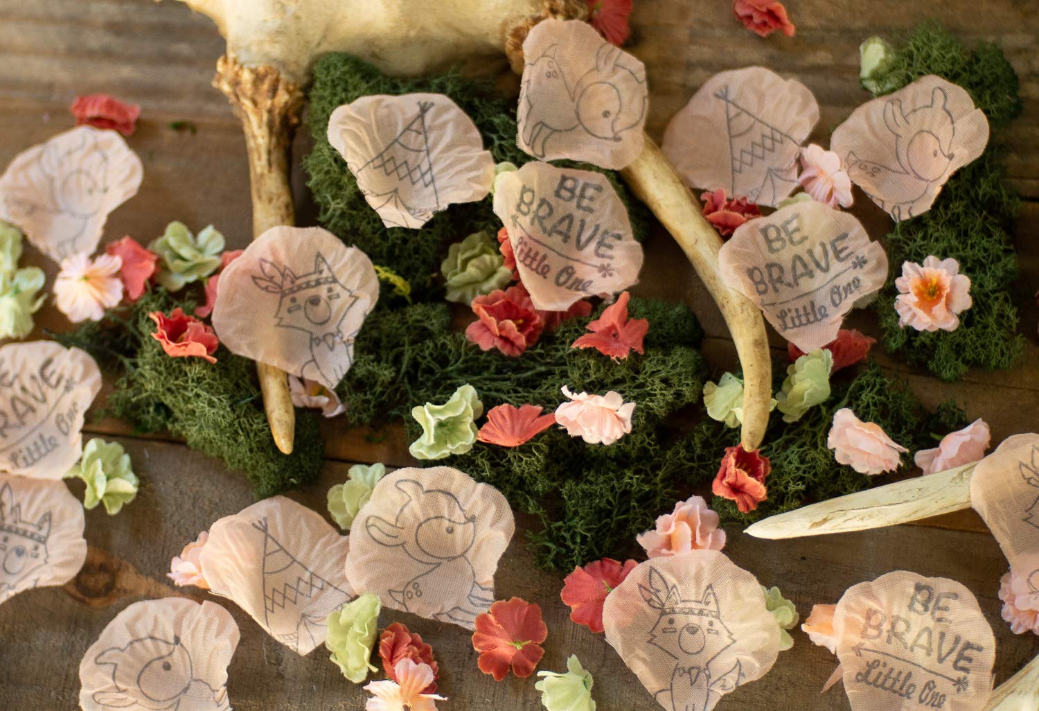 woodland girl baby shower decorations