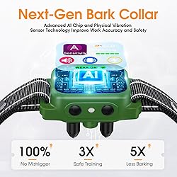 Dog Bark Collar, Next-Gen Physical Vibration Sensor