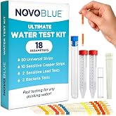 18-in-1 Drinking Water Test Kit with Sensitive Lead &amp; Copper Tests | for Well, Tap, Home &amp; City Water, Chlorine, Hardness, Iron &amp; Metal Testing