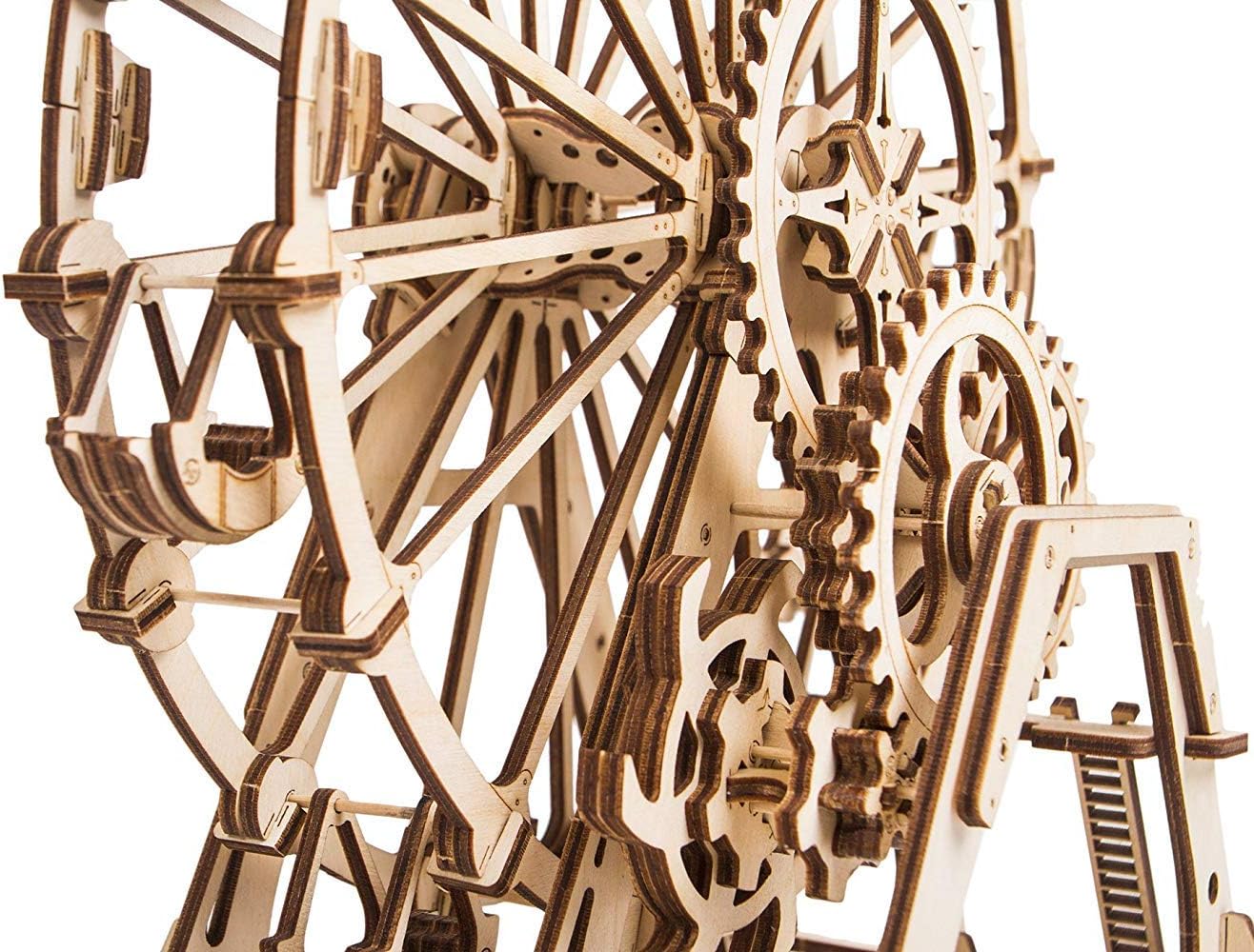 Wood Trick Ferris Observation Wheel Toy Mechanical Model, 3D Wooden Puzzle, Assembly Toys, ECO Wooden Toys, Best DIY Toy - Image 4