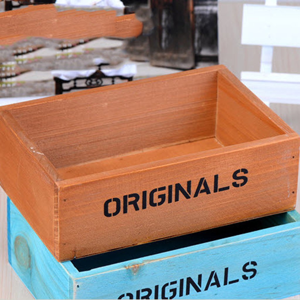 Maceta Olla Caja de Planta Flor Herbácea de Madera Decoración para