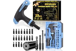 MEIRUBY Valentines Day Gifts for Her/Him, Women/Mens Valentines Gifts, T-Handle Ratchet Driver, Super Universal Socket Tools Set Gifts for Men, Cool Stuff Gadgets Birthdays Gifts for Dad Handyman Mens Gifts