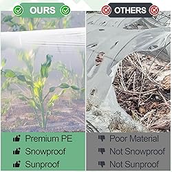 24 x 26 FT Clear Greenhouse Plastic Sheeting, 6 Mil