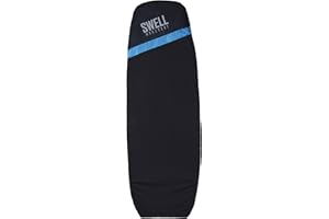 SWELL WAKESURF CREATOR SWELL Wakesurf - Adjustable Length Wakesurf Board Sock with Padded Nose and Pocket - Wakeboard Cover - One Size Fits All Surfboard Bag