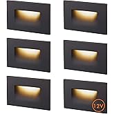 CLOUDY BAY 12V Low Voltage 3 Color Indoor and Outdoor LED Step Light,3000K/4000K/5000K Deck Lights,Stair Light,Oil Rubbed Bro