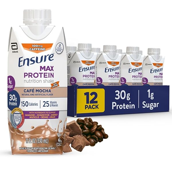 ENSURE MAX PROTEIN CAFE MOCHA NUTRITION SHAKE |...