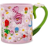 Disney Alice In Wonderland Wild Flower Toss Ceramic Coffee Mug With Sculpted Handle | Holds 22 Ounces