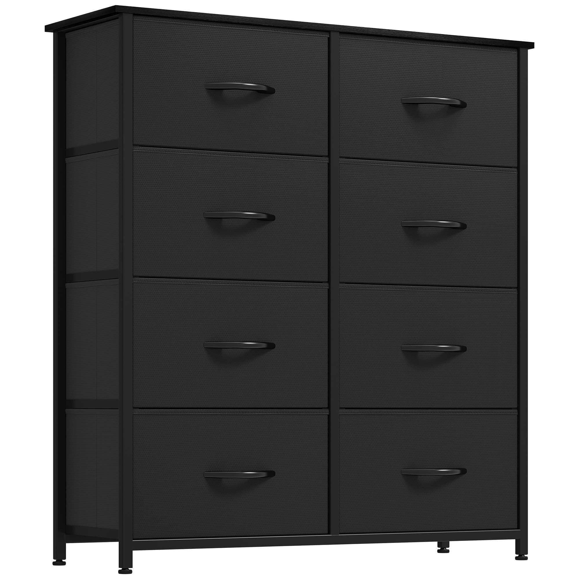 Photo 1 of YITAHOME Fabric Dresser with 8 Drawers, Tall Dresser with Fabric Bins, Storage Tower Unit, Chest of Drawers for Living Room, Hallway