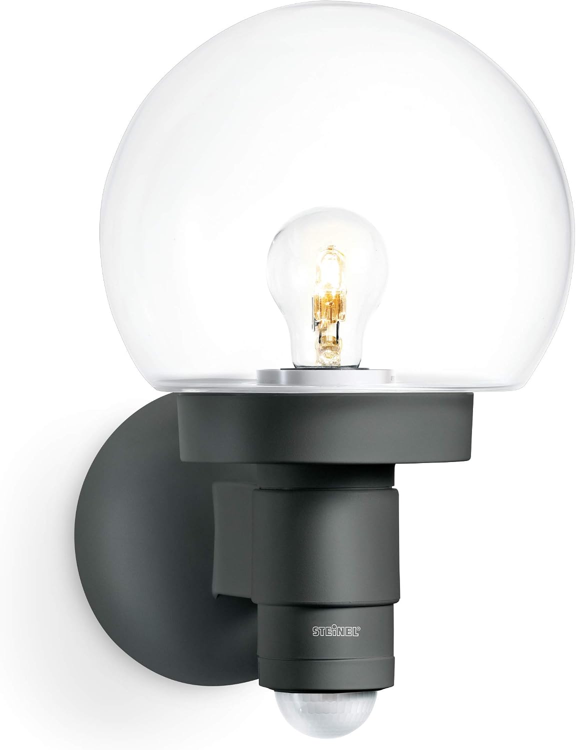 Steinel Outdoor Wall Light L 115 S Anthracite, 240° Motion Sensor, 12 m Range, Basic Light, Continuous Light, Soft Light Start - Image 3