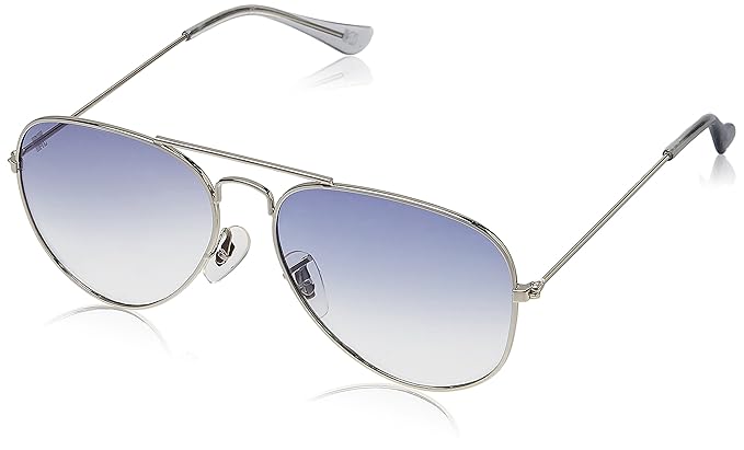Aviator Men's Sunglass (MTV-123|C24 58_Blue)