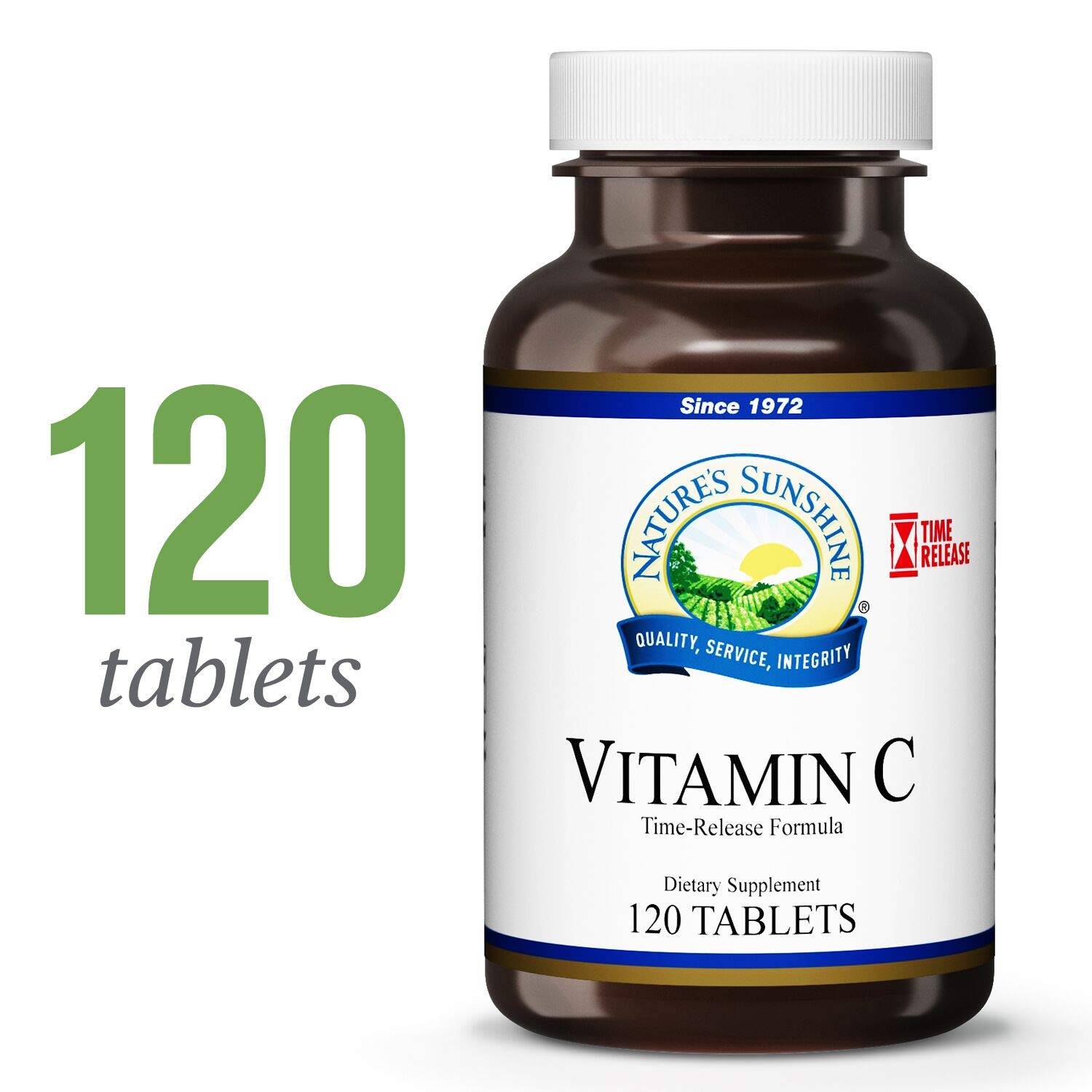Nature's Sunshine Vitamin C 1000mg T/R 120 Tablets DailyNutriPlus LLC