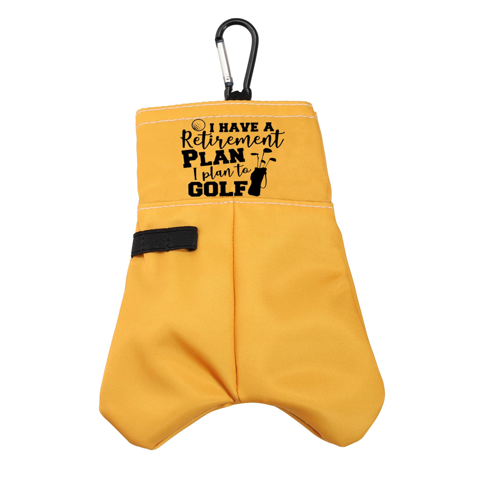 通用 Retirement Golf Gift I Have A Retirement Plan I Plan To Golf Golf Ball Storage Bag Golf Club Gift Ball Pouch Sack Gag Gift (Have A Retirement Plan I Plan To Golf)