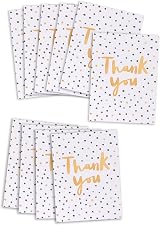 UK Greetings Multipack Thank You Cards with Envelopes Spotty Design 10 Pack