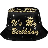 It's My Birthday Bucket Hat for Men Women Unisex Funny Birthday Hats Fisherman Hat Beach Travel Sun Hat Outdoor Caps