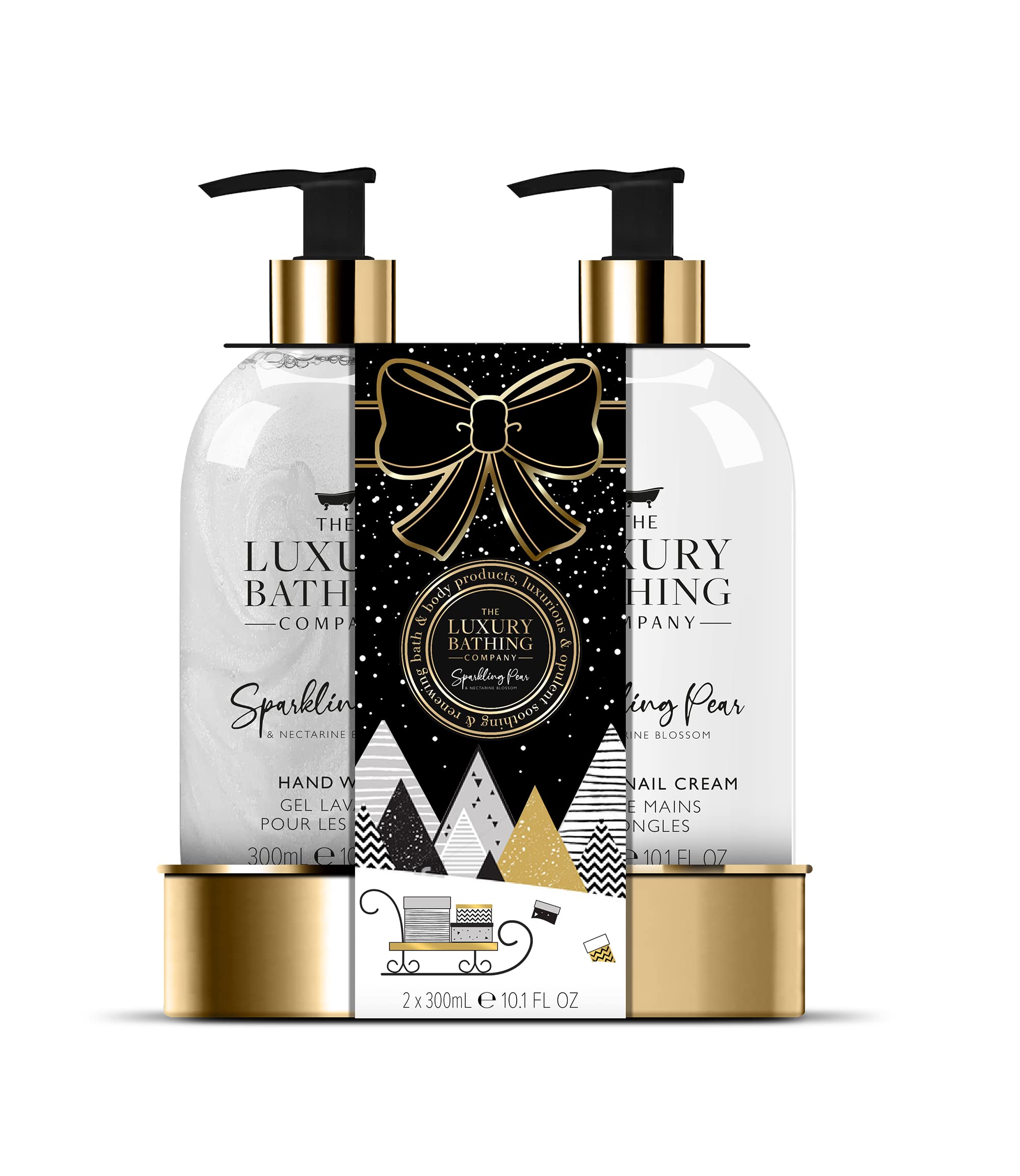 The Luxury Bathing - Sparkling Pear & Nectarine Blossom - Winter Love Hand Care Duo