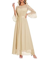 Wedtrend Women's Bridesmaid Dresses, 3/4 Flared