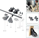 MIRODO Library Rolling Ladder Mounting Kit 100-600cm Rustic Black view 2
